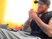 Smokin' and Strokin' is how I cure morning wood 1/16