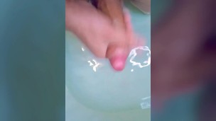 masturbate my dick in the bathroom