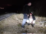 Piss Slut Wife in a Nun costume with a dog collar around her neck receives a golden shower her mout 4/16