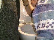 Always when I clean the toilet, that's when he has to PEE. Always... 10/16