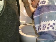 Always when I clean the toilet, that's when he has to PEE. Always... 11/16