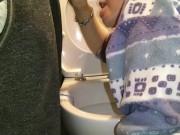 Always when I clean the toilet, that's when he has to PEE. Always... 12/16