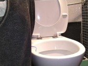 Always when I clean the toilet, that's when he has to PEE. Always... 4/16