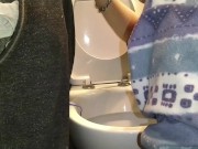 Always when I clean the toilet, that's when he has to PEE. Always... 6/16