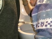 Always when I clean the toilet, that's when he has to PEE. Always... 9/16