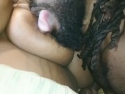 BIG PLUMP NIPPLE BETWEEN HIS GAP AS GORILLA PUNCHER SLURPS SLOW!!!!!!!!!! 13/16