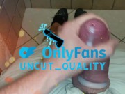 tight foreskin uncut cock cumming hard!💎💎 2/16