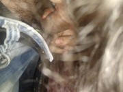 She is sucking it like a lolipop.. DEEP THROAT INDIAN DESI ! 9/16