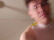 Sexy Guy Exposed When cthru thong is off Yessss! 15/16