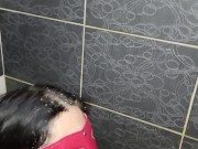 Toilet piss whore filled with yellow piss 10/16
