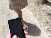 NOW I CONTROL YOUR PUSSY. I made her cum so hard in a cafe by using Lovense Ferri remote control toy 7/16