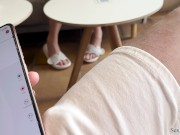 NOW I CONTROL YOUR PUSSY. I made her cum so hard in a cafe by using Lovense Ferri remote control toy 9/16