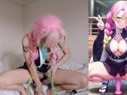 Recreando poses anime hentai uncensored de Mitsuri Demon Slayer con Nyauri1 10/16