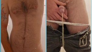 Dual view pissing