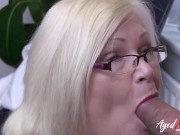 AGEDLOVE Two matures are riding the hell out of one dick 12/16