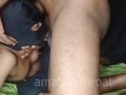 Rough deepthroat training for slut 8/16