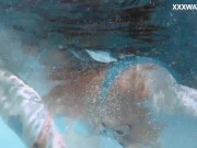 Hungarian petite skinny beauty Lana Lelani underwater 10/16