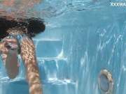 Hungarian petite skinny beauty Lana Lelani underwater 11/16