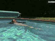 Hungarian petite skinny beauty Lana Lelani underwater 12/16