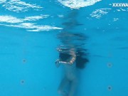 Hungarian petite skinny beauty Lana Lelani underwater 4/16