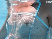 Hungarian petite skinny beauty Lana Lelani underwater 7/16