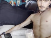 Young guy horny as fuck at beach in car 3/16