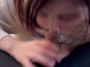 がむしゃらにちんぽをしゃぶり尽くしてごっくんしちゃうメガネ女子♡ cum in mouth gokkun 16/16