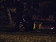 Cock sucking under the night light 1/16