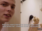 SHAME4K. Student enters bathroom and meets stepmom's friend wet and naked 4/16