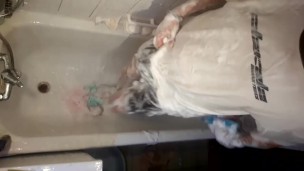 Soaping in white t-shirt (teaser)