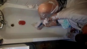Soaping in white t-shirt (slo-mo teaser)