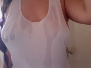 CAMISETA MOJADA: y tú qué harías con mis tetas? 4/16