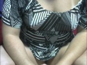 shaved pussy and big natural boobs of my slutty wife 3/16