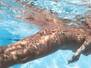 Perfect body euro teen gets naked in the pool 14/16