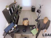 LOAN4K. Fucking on the desk helps blue-eyed MILF get a new mortgage loan 2/16