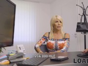 LOAN4K. Fucking on the desk helps blue-eyed MILF get a new mortgage loan 3/16