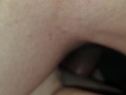 Big dick goes deep inside pussy. Asked to cum inside so she could get pregnant.