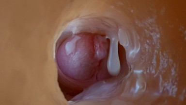 The guy found a way to find out what happens inside the anus during sex