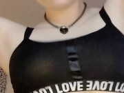showing off my big goth tits compilation 6/16