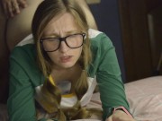 Cute 18 year old schoolgirl fucks and cums in doggy style 3/16