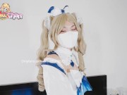 Barbara's Slutty Blowjob and Watery Squirt! Got addicted to SeX now Genshin 1/16