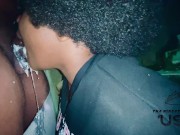 @GoldenEbonii Gagging While Giving A Milky BJ 🥛🤮😜 10/16