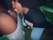 @GoldenEbonii Gagging While Giving A Milky BJ 🥛🤮😜 4/16