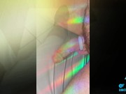 no hands large white uncut cock play! tight foreskin phimosis 7/16