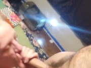 Cums all over my face 7/16