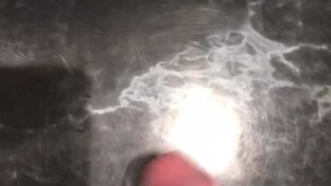 Jerk jerk off dick after school and cum on the table