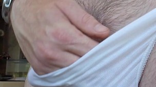 Stroking my cock in slow motion