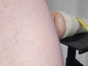 Moaning Fucking a Gooey Wet Dripping Fleshlight 9/16