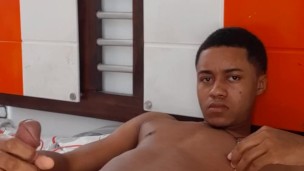 22 year old handsome boy Tony Blade jerks off pretty good, watch him spill all his cum