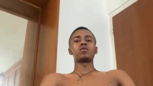 You and I agree that this was a juicy cumshot with a lot of cum, the handsome BBC boy masturbates